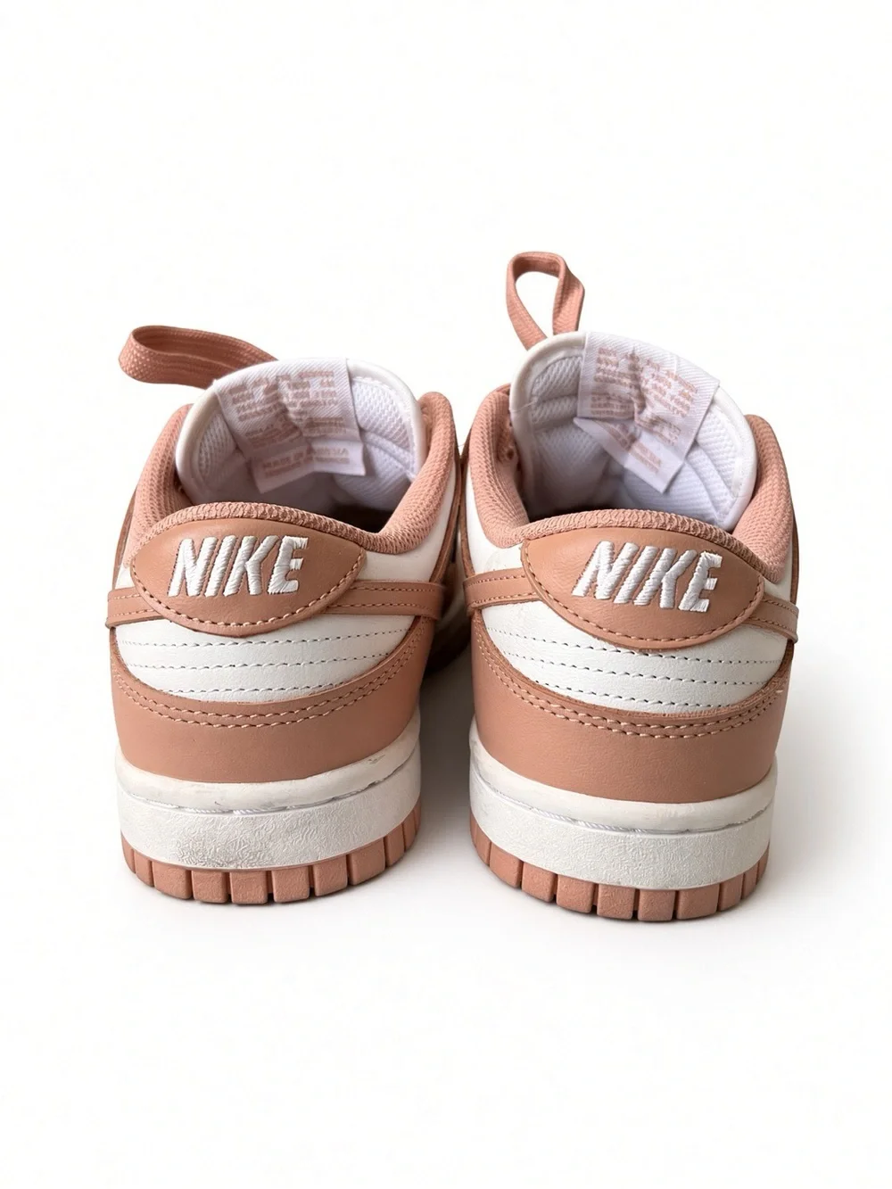 Nike Women's Low-Top Sneakers in Dusty Rose and White